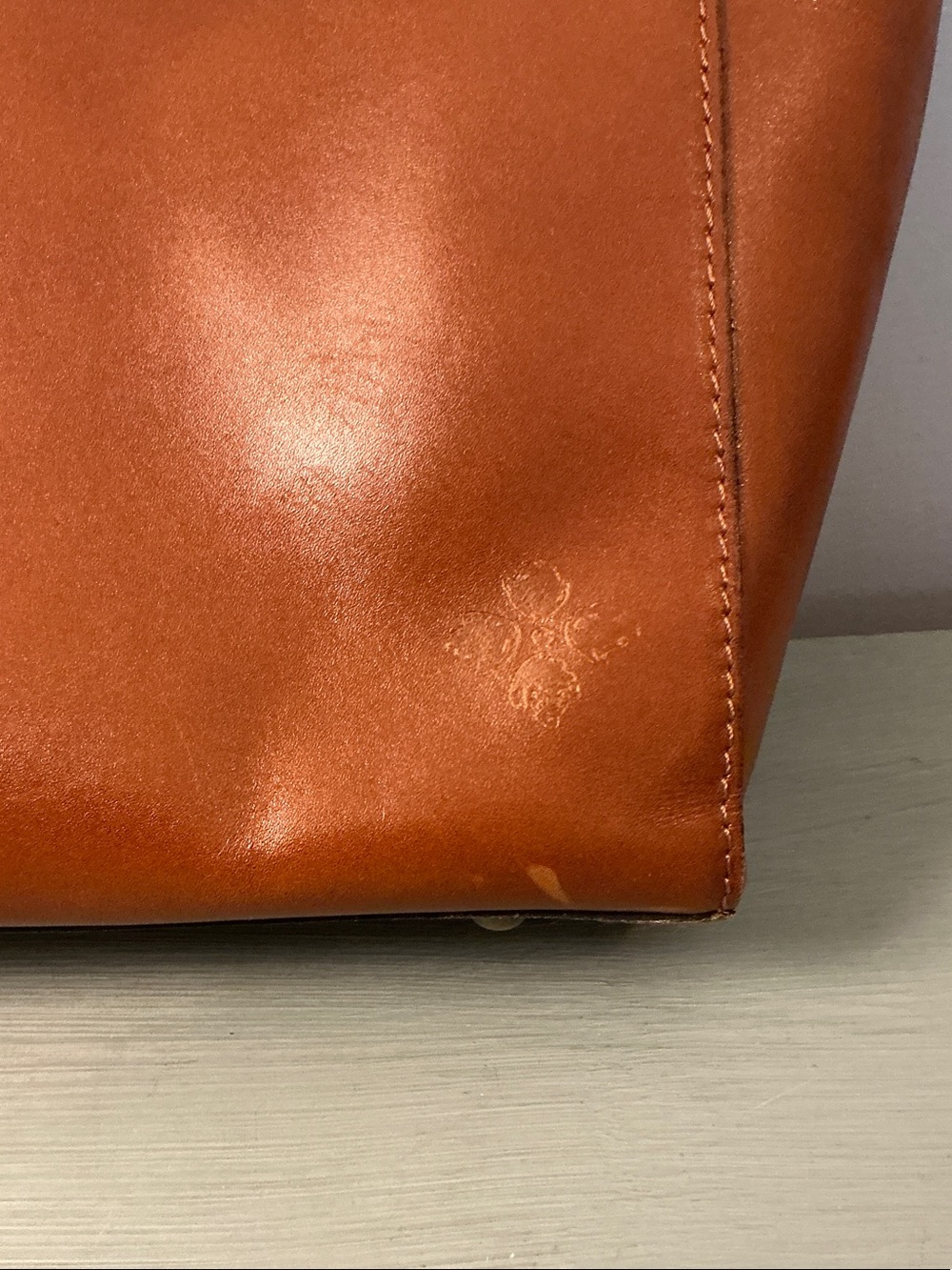 Patricia Nash Cognac Laser-Cut Varsi Tote - Picture 7 of 16